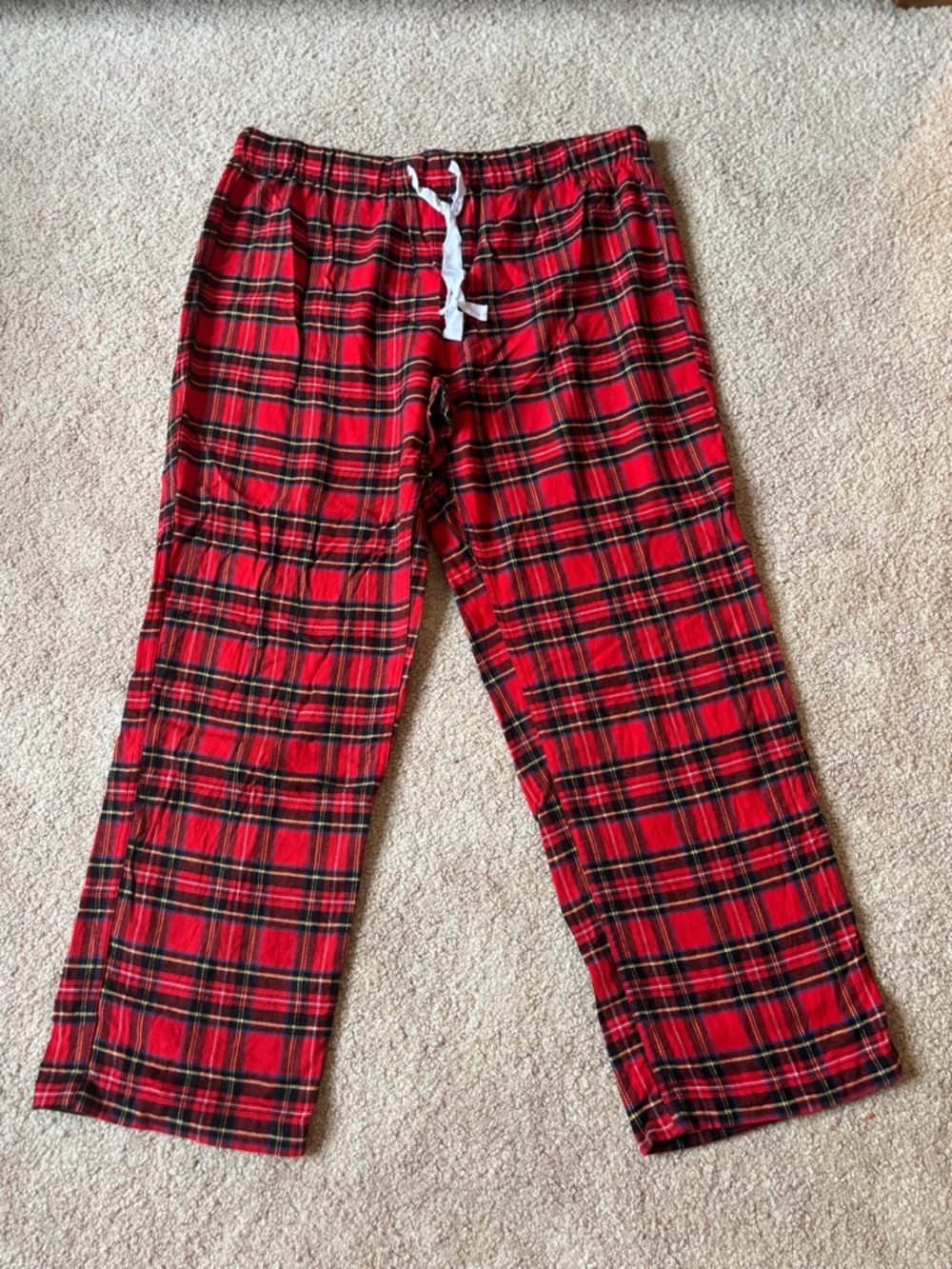 J. Crew Red Plaid Lounge Pants